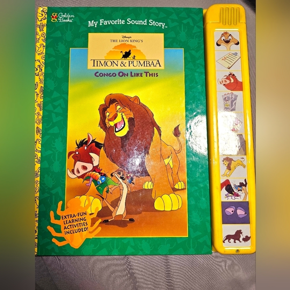Disney Timon & Pumbaa Jungle Book (My favorite sound story book) Vintage